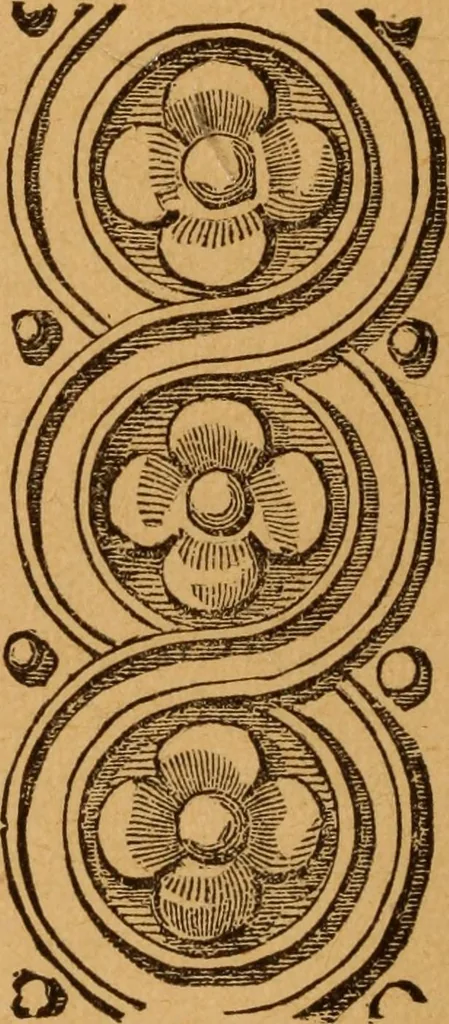 An illustration from Embroidery and fancy work, containing directions for embroidering, painting, modelling, carving, etc, 1899, leaf 87