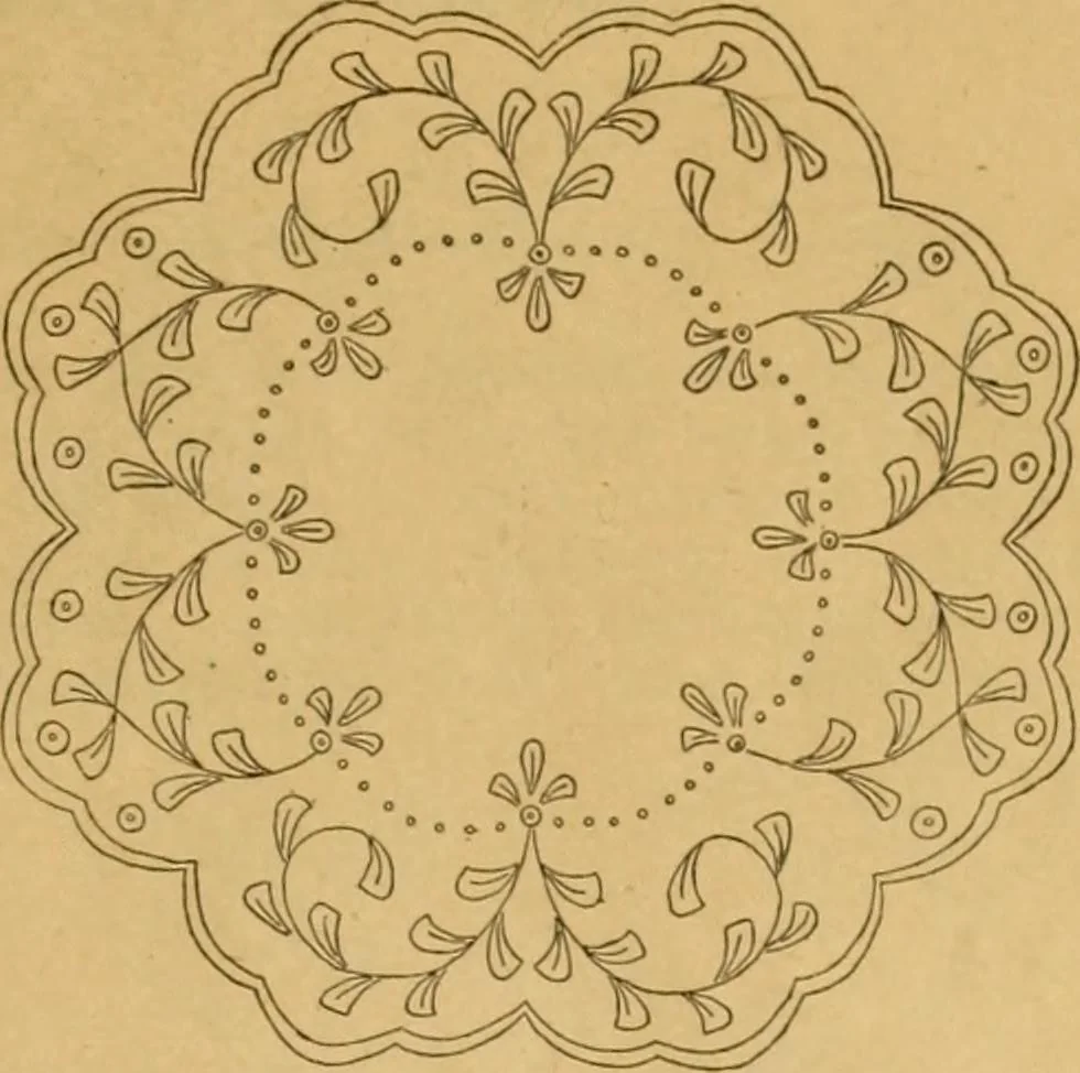 An illustration from Embroidery hints: Fall and Winter 1910, 1910, leaf 10