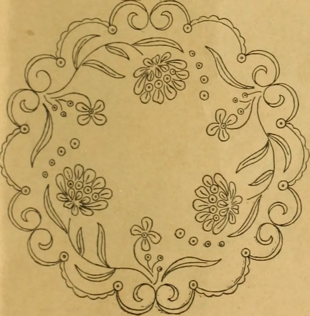 An illustration from Embroidery hints: Fall and Winter 1910, 1910, leaf 10