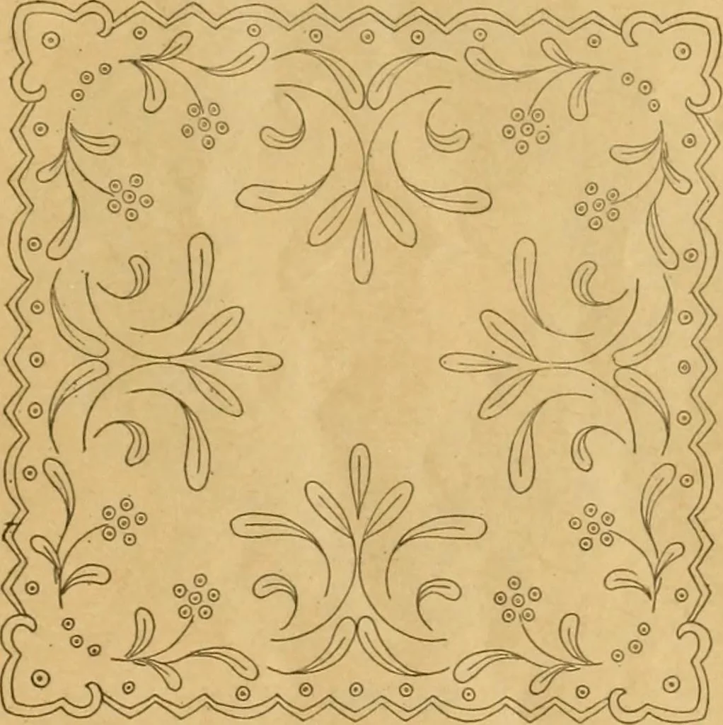 An illustration from Embroidery hints: Fall and Winter 1910, 1910, leaf 10