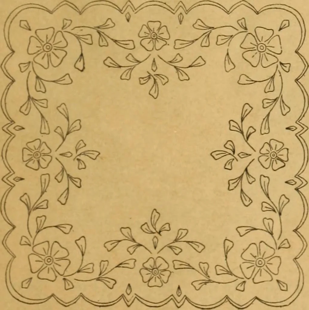 An illustration from Embroidery hints: Fall and Winter 1910, 1910, leaf 10