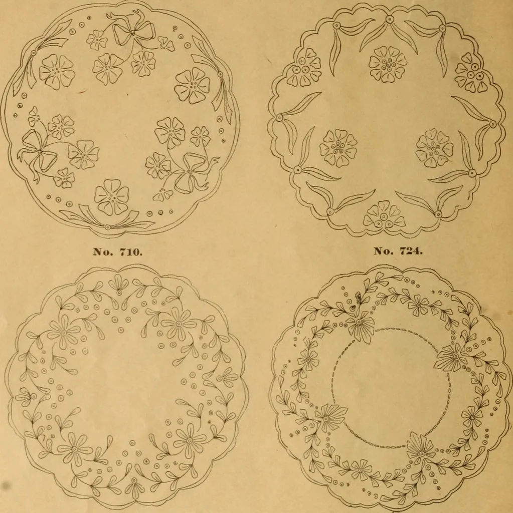 An illustration from Embroidery hints: Fall and Winter 1910, 1910, leaf 11