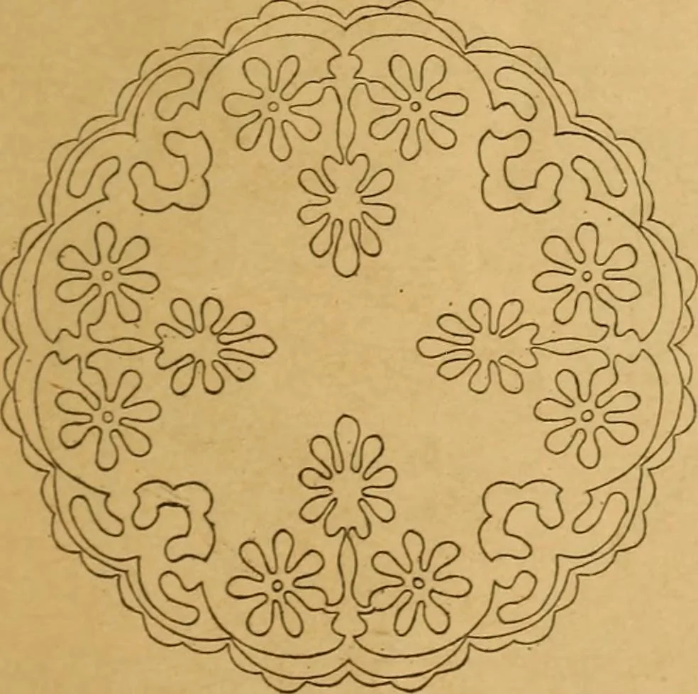 An illustration from Embroidery hints: Fall and Winter 1910, 1910, leaf 12