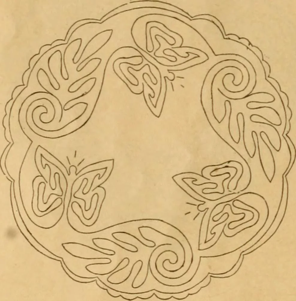 An illustration from Embroidery hints: Fall and Winter 1910, 1910, leaf 13