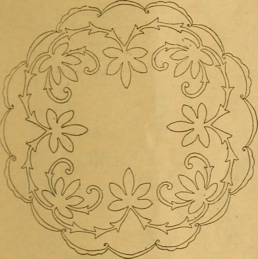 An illustration from Embroidery hints: Fall and Winter 1910, 1910, leaf 14