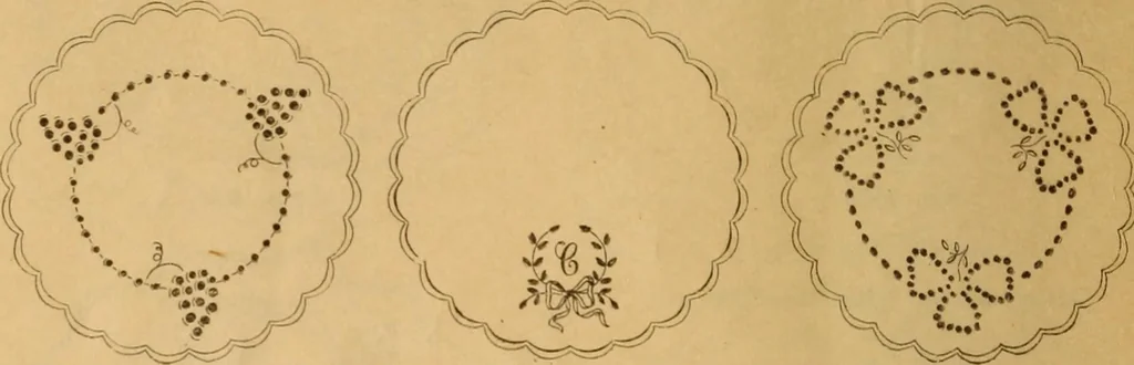 An illustration from Embroidery hints: Fall and Winter 1910, 1910, leaf 15