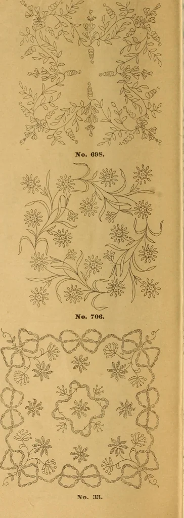 An illustration from Embroidery hints: Fall and Winter 1910, 1910, leaf 41