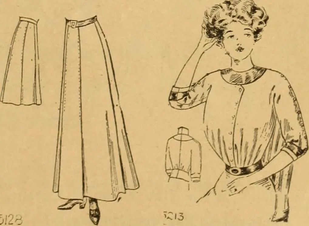 An illustration from Embroidery hints: Fall and Winter 1910, 1910, leaf 44