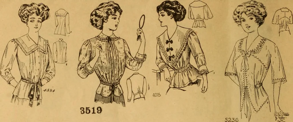 An illustration from Embroidery hints: Fall and Winter 1910, 1910, leaf 45
