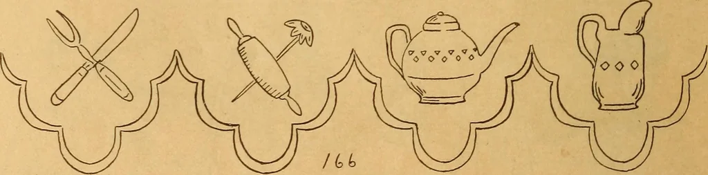 An illustration from Embroidery hints: Fall and Winter 1910, 1910, leaf 45