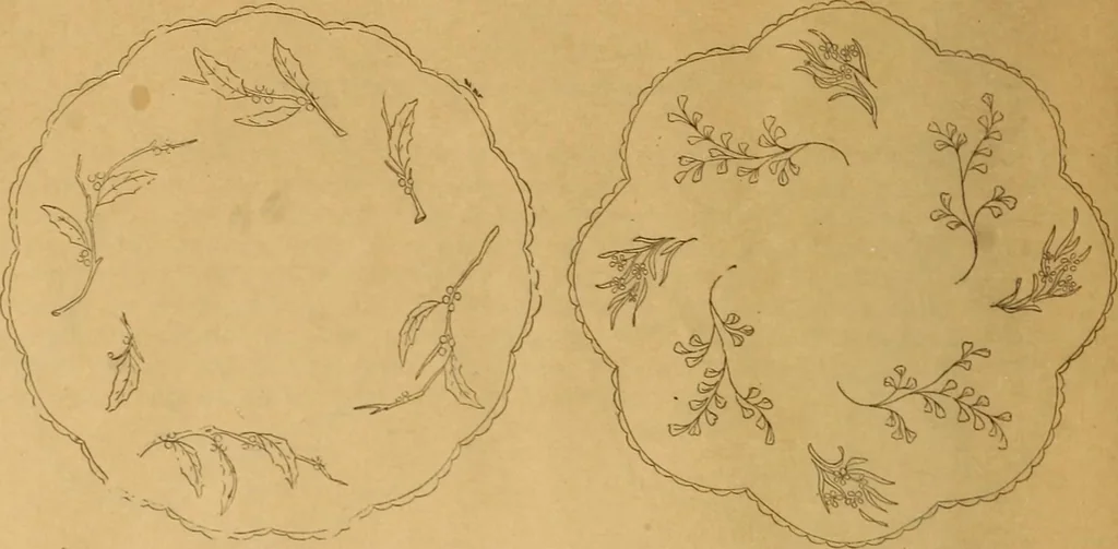 An illustration from Embroidery hints: Fall and Winter 1910, 1910, leaf 5