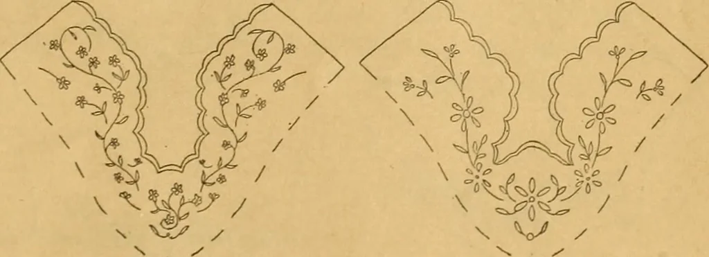 An illustration from Embroidery hints: Fall and Winter 1910, 1910, leaf 50