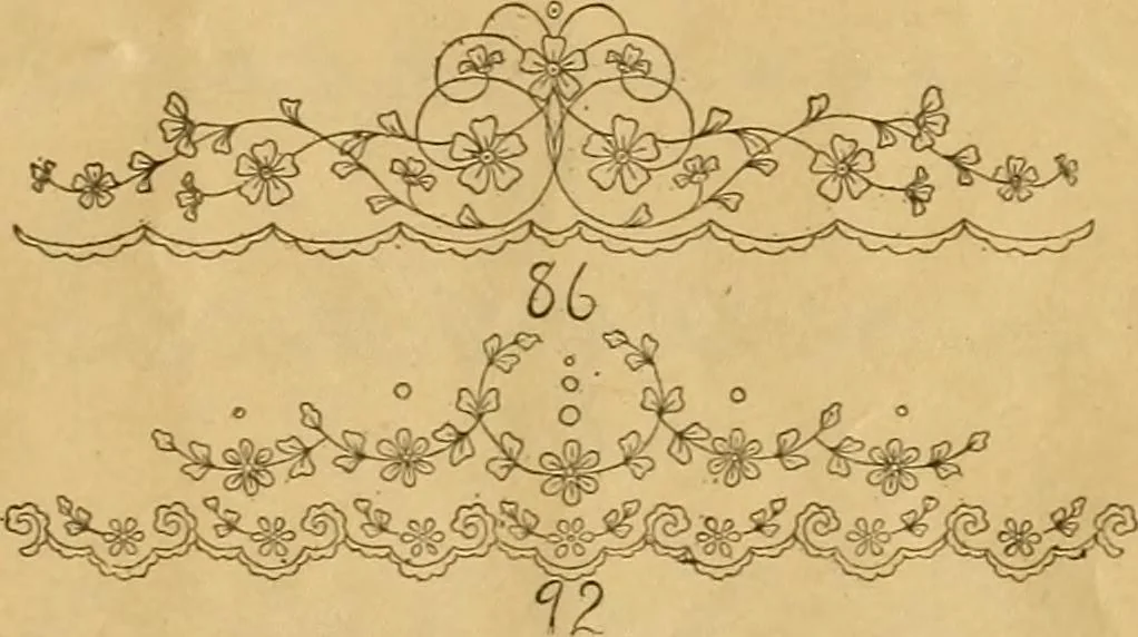 An illustration from Embroidery hints: Fall and Winter 1910, 1910, leaf 52
