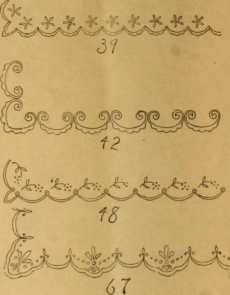 An illustration from Embroidery hints: Fall and Winter 1910, 1910, leaf 53