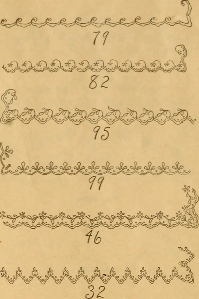 An illustration from Embroidery hints: Fall and Winter 1910, 1910, leaf 53