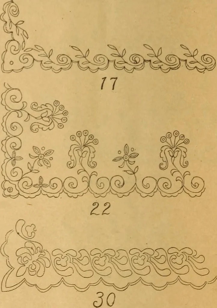 An illustration from Embroidery hints: Fall and Winter 1910, 1910, leaf 53