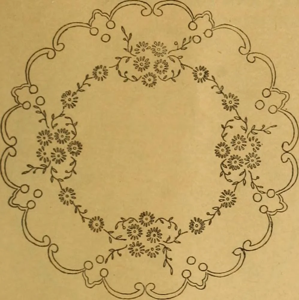 An illustration from Embroidery hints: Fall and Winter 1910, 1910, leaf 6