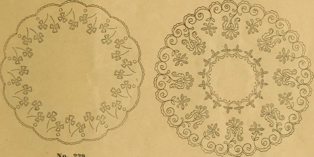 An illustration from Embroidery hints: Fall and Winter 1910, 1910, leaf 6
