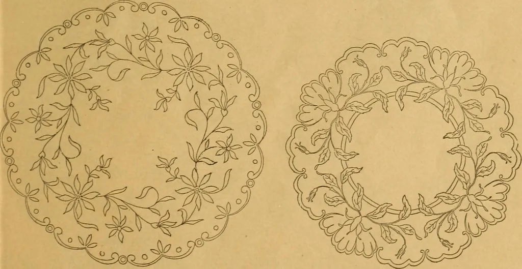 An illustration from Embroidery hints: Fall and Winter 1910, 1910, leaf 6