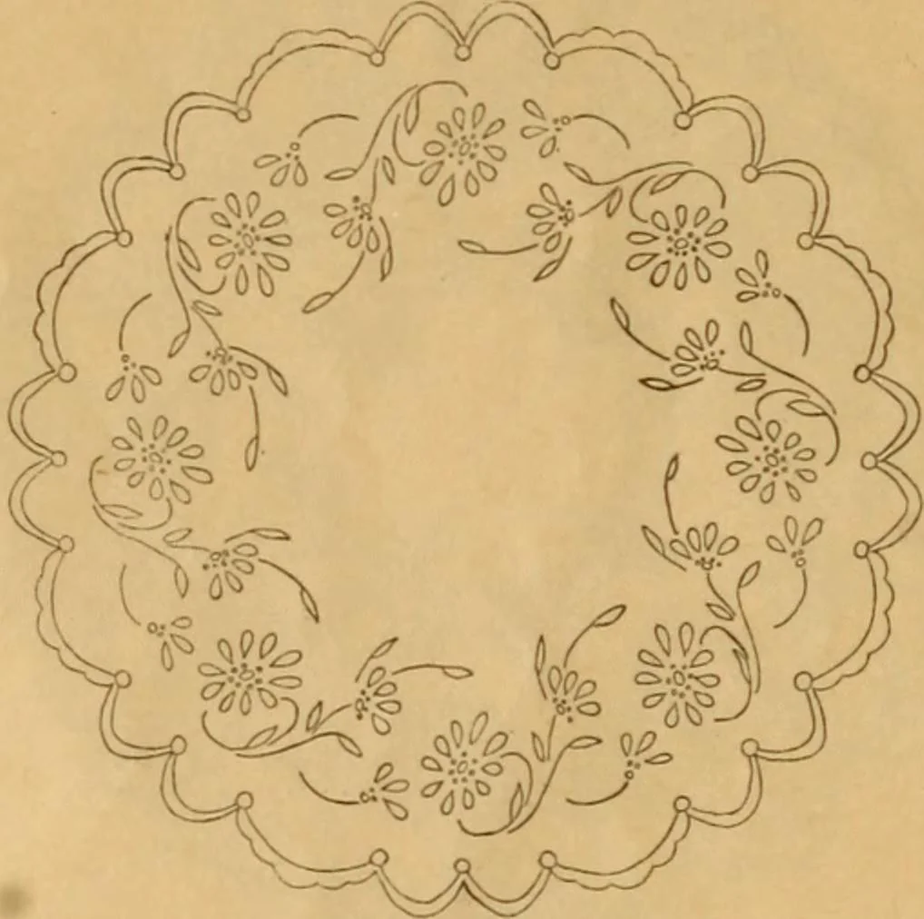 An illustration from Embroidery hints: Fall and Winter 1910, 1910, leaf 7
