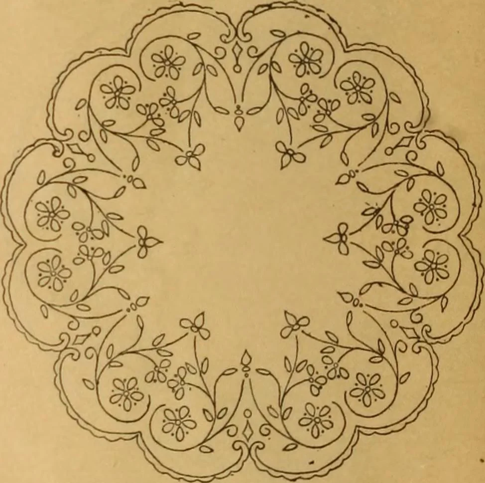 An illustration from Embroidery hints: Fall and Winter 1910, 1910, leaf 7