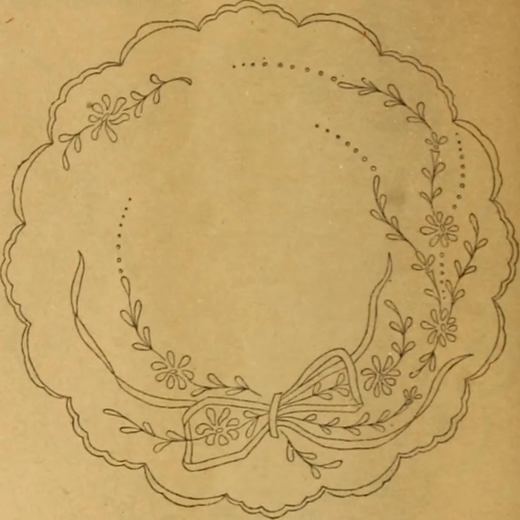 An illustration from Embroidery hints: Fall and Winter 1910, 1910, leaf 9