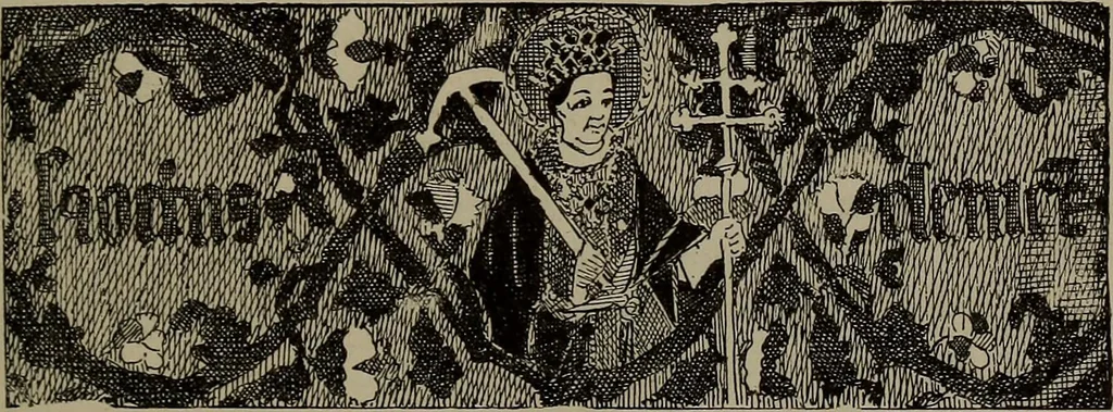 An illustration from Embroidery and lace: their manufacture and history from the remotest antiquity to the present day. A handbook for amateurs, collectors and general readers, 1888, leaf 110