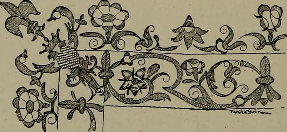 An illustration from Embroidery and lace: their manufacture and history from the remotest antiquity to the present day. A handbook for amateurs, collectors and general readers, 1888, leaf 141