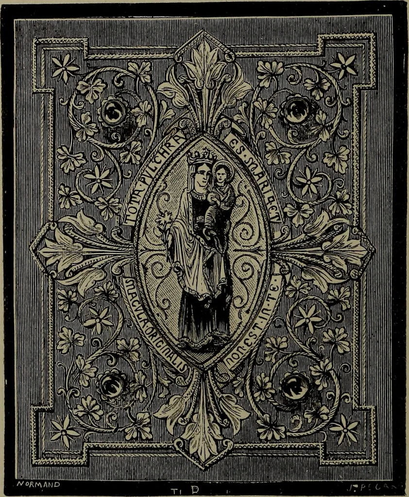 An illustration from Embroidery and lace: their manufacture and history from the remotest antiquity to the present day. A handbook for amateurs, collectors and general readers, 1888, leaf 181