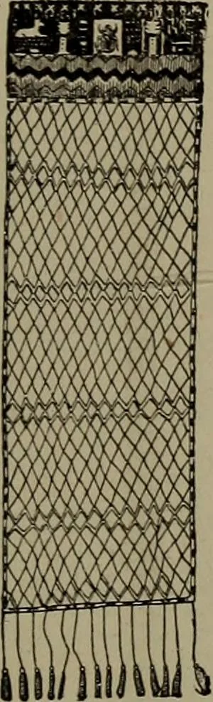 An illustration from Embroidery and lace: their manufacture and history from the remotest antiquity to the present day. A handbook for amateurs, collectors and general readers, 1888, leaf 186