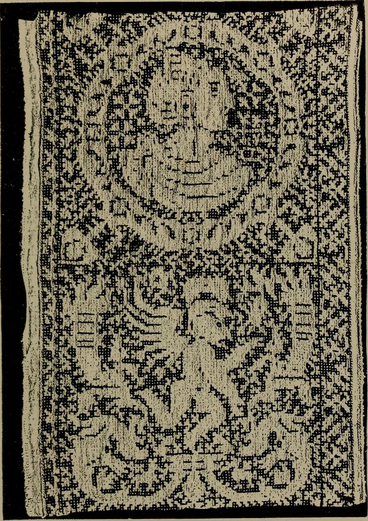 An illustration from Embroidery and lace: their manufacture and history from the remotest antiquity to the present day. A handbook for amateurs, collectors and general readers, 1888, leaf 192