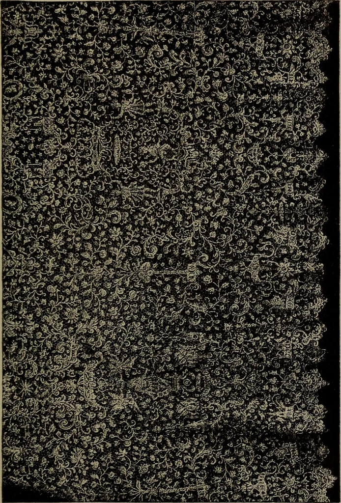 An illustration from Embroidery and lace: their manufacture and history from the remotest antiquity to the present day. A handbook for amateurs, collectors and general readers, 1888, leaf 236