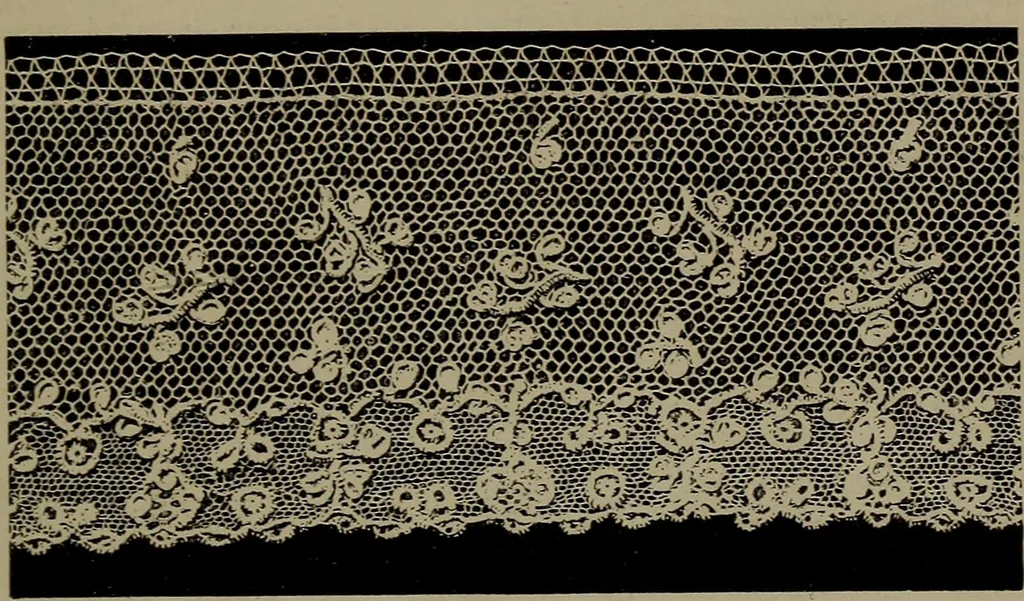 An illustration from Embroidery and lace: their manufacture and history from the remotest antiquity to the present day. A handbook for amateurs, collectors and general readers, 1888, leaf 252