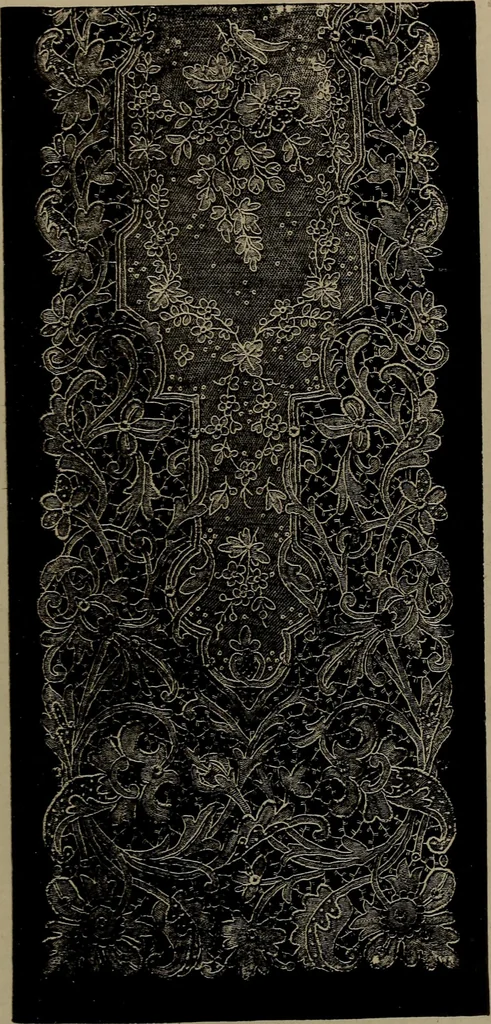 An illustration from Embroidery and lace: their manufacture and history from the remotest antiquity to the present day. A handbook for amateurs, collectors and general readers, 1888, leaf 260