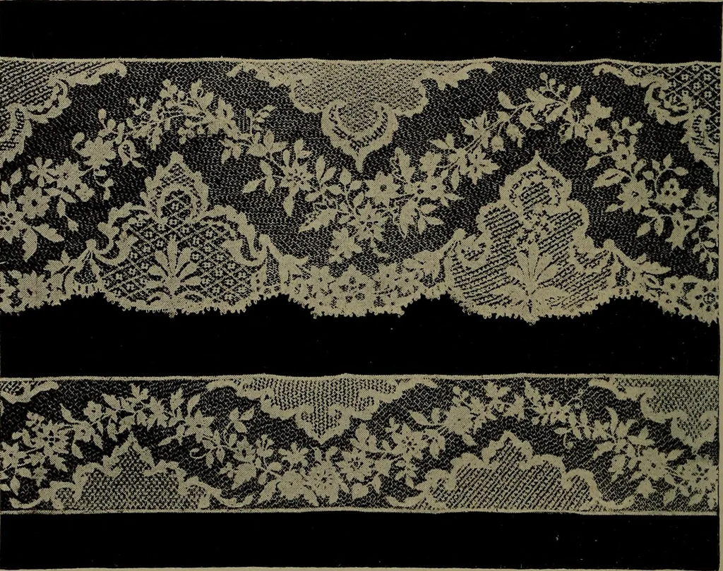 An illustration from Embroidery and lace: their manufacture and history from the remotest antiquity to the present day. A handbook for amateurs, collectors and general readers, 1888, leaf 267