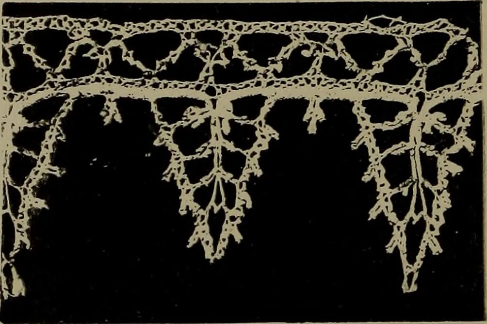 An illustration from Embroidery and lace: their manufacture and history from the remotest antiquity to the present day. A handbook for amateurs, collectors and general readers, 1888, leaf 277