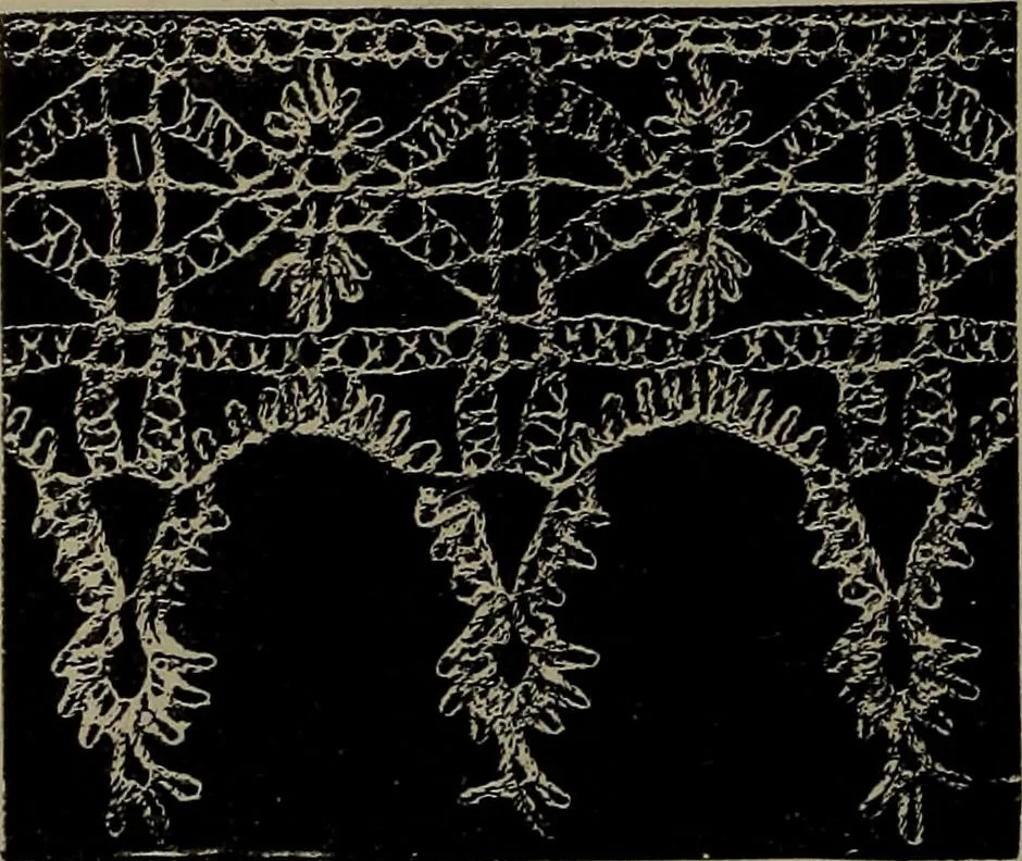 An illustration from Embroidery and lace: their manufacture and history from the remotest antiquity to the present day. A handbook for amateurs, collectors and general readers, 1888, leaf 279