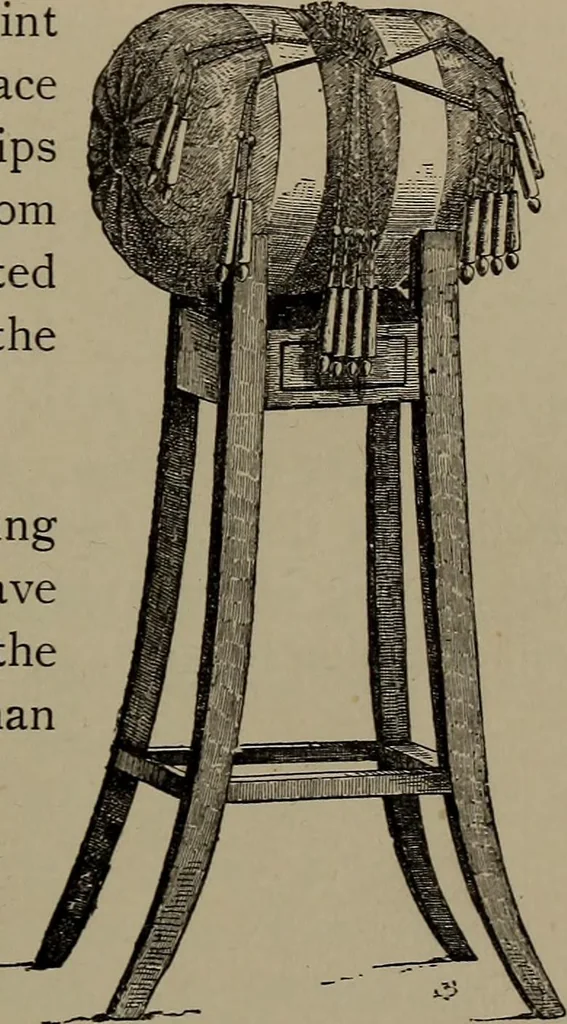 An illustration from Embroidery and lace: their manufacture and history from the remotest antiquity to the present day. A handbook for amateurs, collectors and general readers, 1888, leaf 28