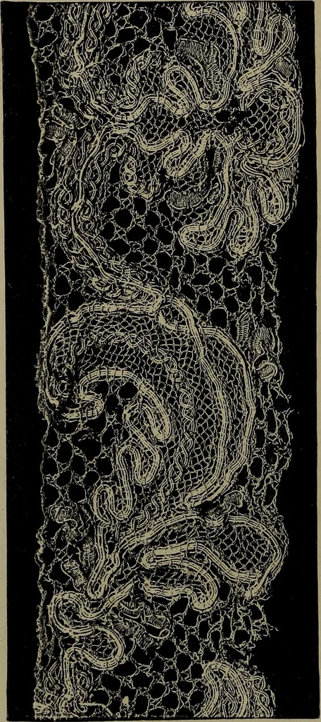 An illustration from Embroidery and lace: their manufacture and history from the remotest antiquity to the present day. A handbook for amateurs, collectors and general readers, 1888, leaf 281