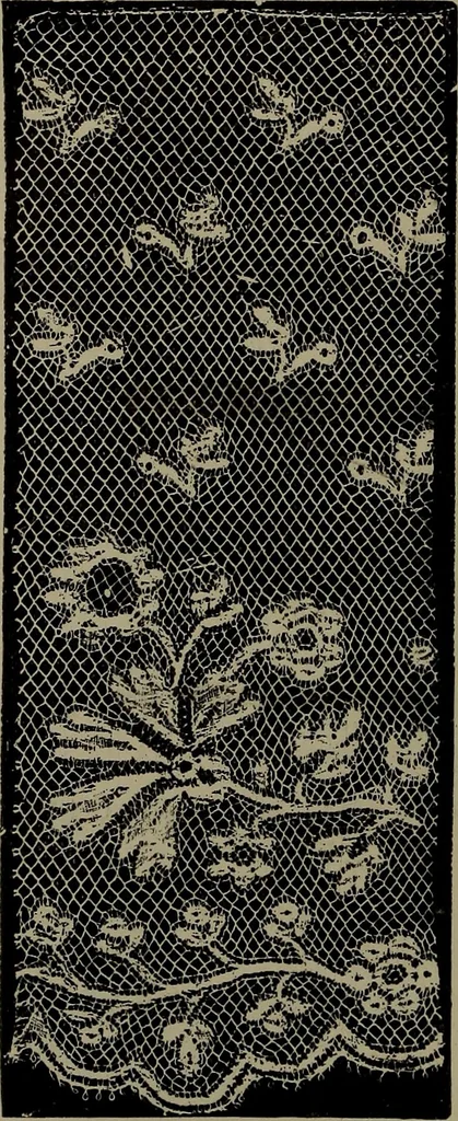 An illustration from Embroidery and lace: their manufacture and history from the remotest antiquity to the present day. A handbook for amateurs, collectors and general readers, 1888, leaf 307
