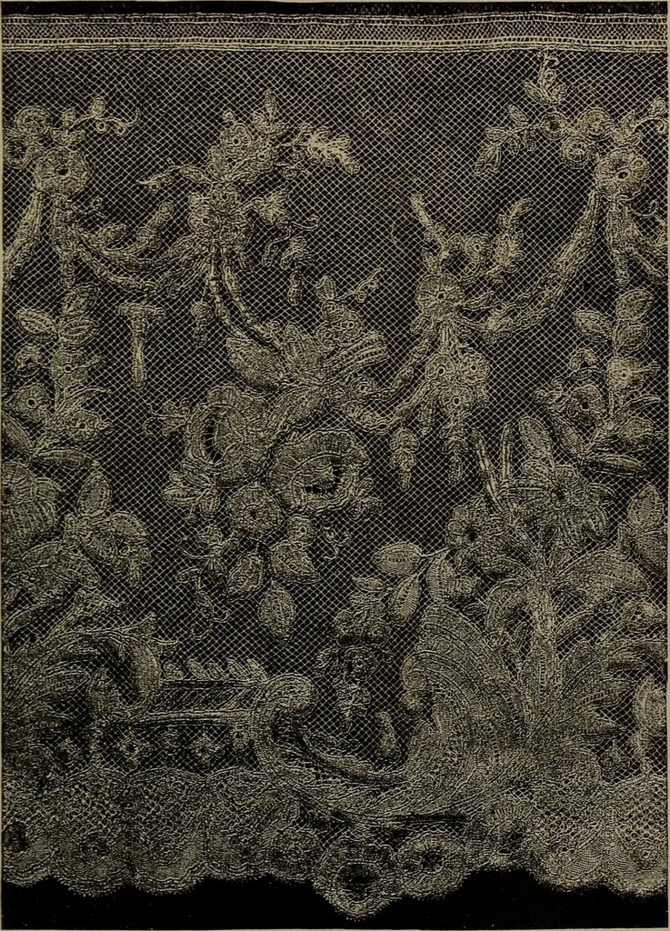 An illustration from Embroidery and lace: their manufacture and history from the remotest antiquity to the present day. A handbook for amateurs, collectors and general readers, 1888, leaf 308