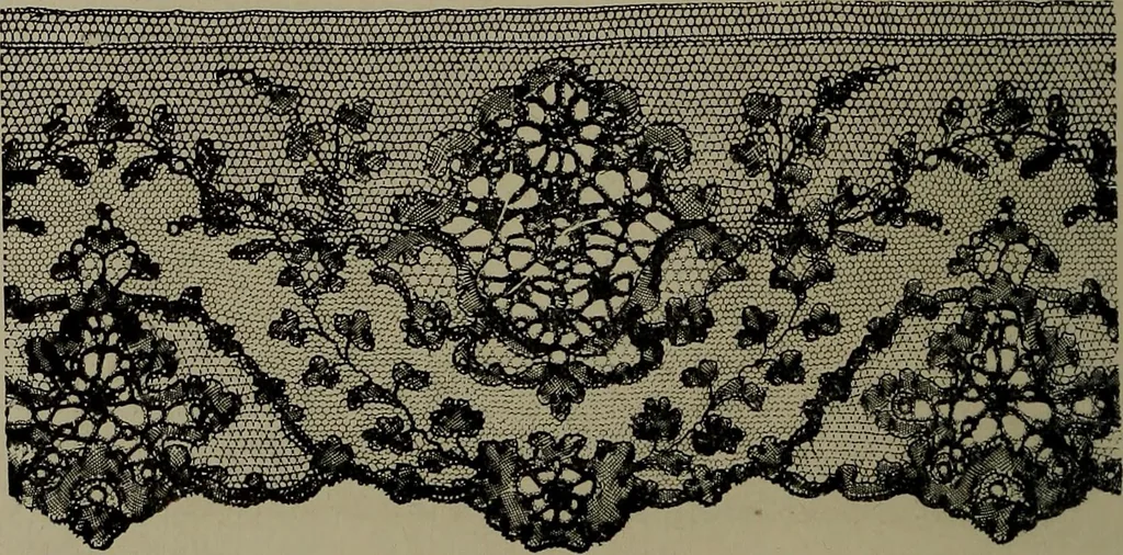 An illustration from Embroidery and lace: their manufacture and history from the remotest antiquity to the present day. A handbook for amateurs, collectors and general readers, 1888, leaf 313