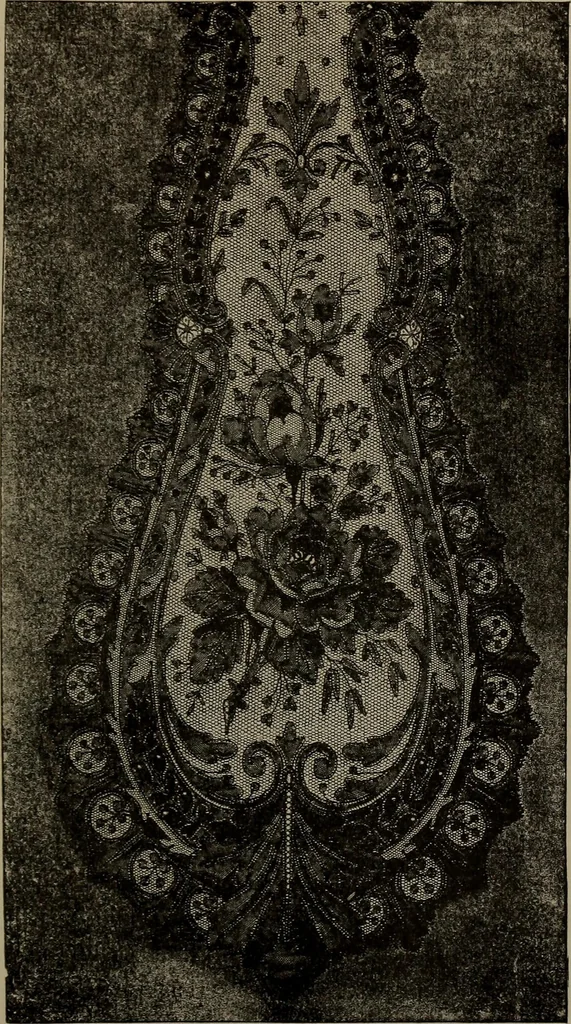 An illustration from Embroidery and lace: their manufacture and history from the remotest antiquity to the present day. A handbook for amateurs, collectors and general readers, 1888, leaf 314