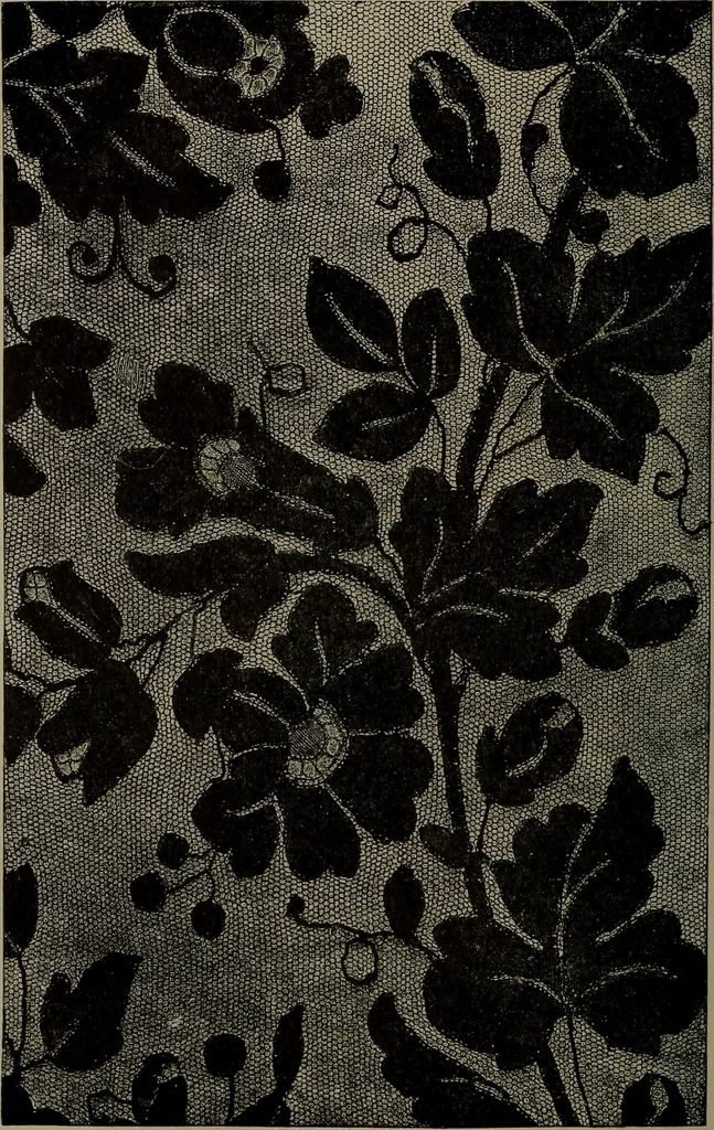 An illustration from Embroidery and lace: their manufacture and history from the remotest antiquity to the present day. A handbook for amateurs, collectors and general readers, 1888, leaf 317