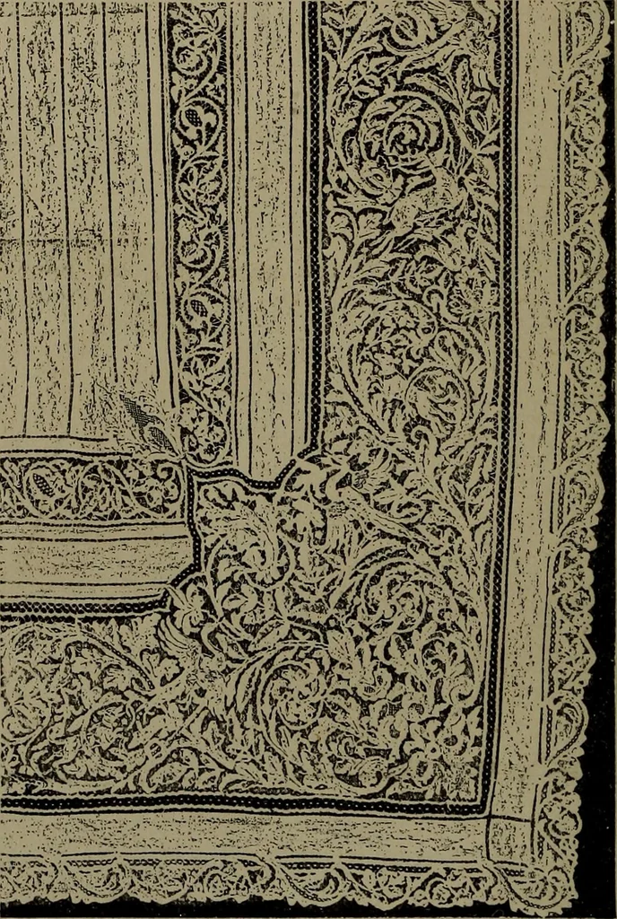 An illustration from Embroidery and lace: their manufacture and history from the remotest antiquity to the present day. A handbook for amateurs, collectors and general readers, 1888, leaf 319