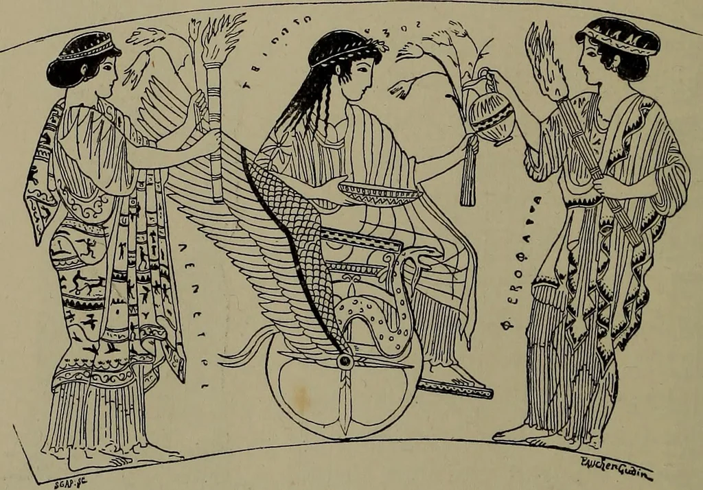 An illustration from Embroidery and lace: their manufacture and history from the remotest antiquity to the present day. A handbook for amateurs, collectors and general readers, 1888, leaf 43