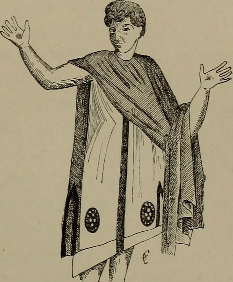 An illustration from Embroidery and lace: their manufacture and history from the remotest antiquity to the present day. A handbook for amateurs, collectors and general readers, 1888, leaf 52