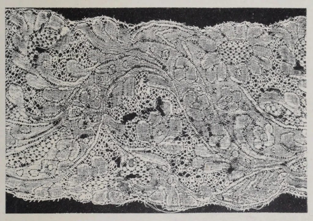 An illustration from Embroidery and lace: their manufacture and history from the remotest antiquity to the present day. A handbook for amateurs, collectors, and general readers, 1888, leaf 305