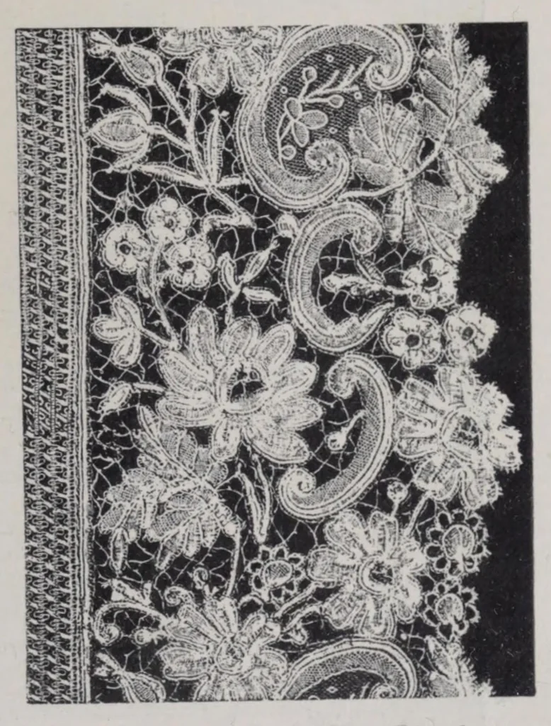 An illustration from Embroidery and lace: their manufacture and history from the remotest antiquity to the present day. A handbook for amateurs, collectors, and general readers, 1888, leaf 321