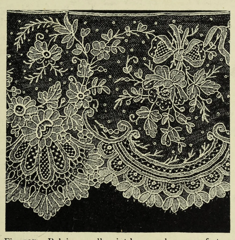 An illustration from Embroidery and lace : their manufacture and history, 1899, leaf 253